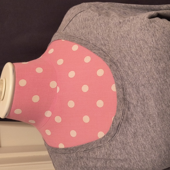 Bobi Los Angeles NWT Long Sleeve Shirred Dress Thunder in Heather Gray M - Picture 5 of 15